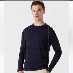 Men's Navy Long Sleeve Shirt